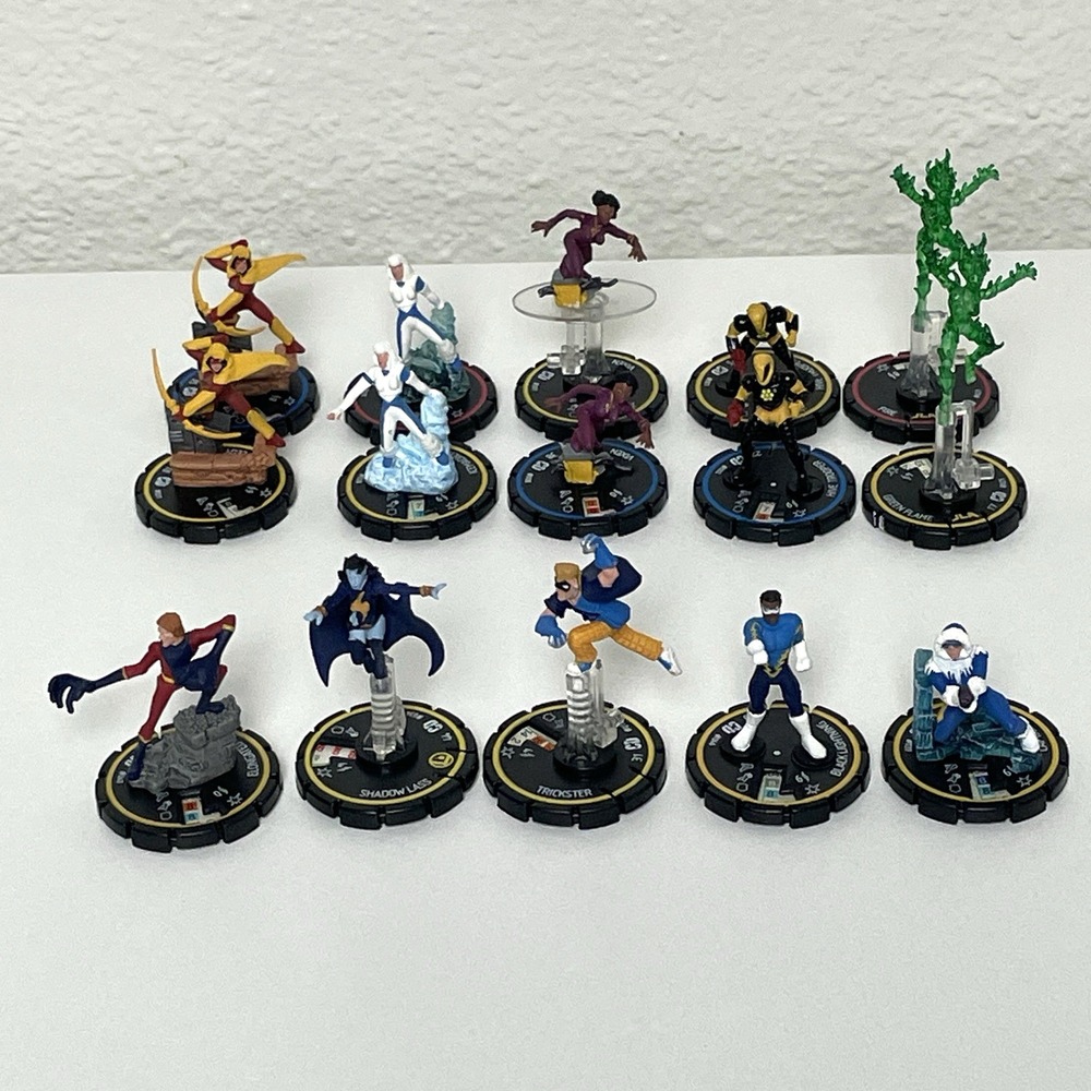 2006 DC HeroClix Collateral Damage WizKids Figures Lot 15 Vixen Captain Cold